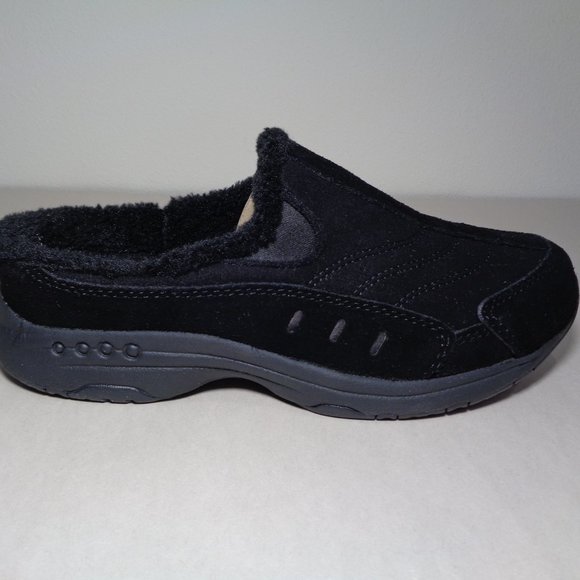 Easy Spirit Size 8.5 M TRAVELFUZZ Black Leather Mule New Women's Shoes - Picture 2 of 16